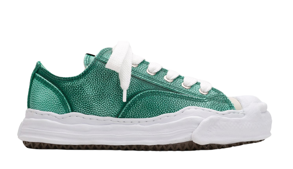 "HANK" OG Sole Brushed Shrink Leather Low-top Sneaker