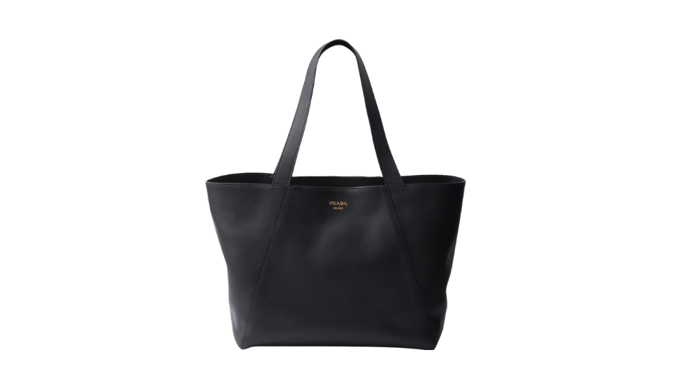 Leather tote bag
