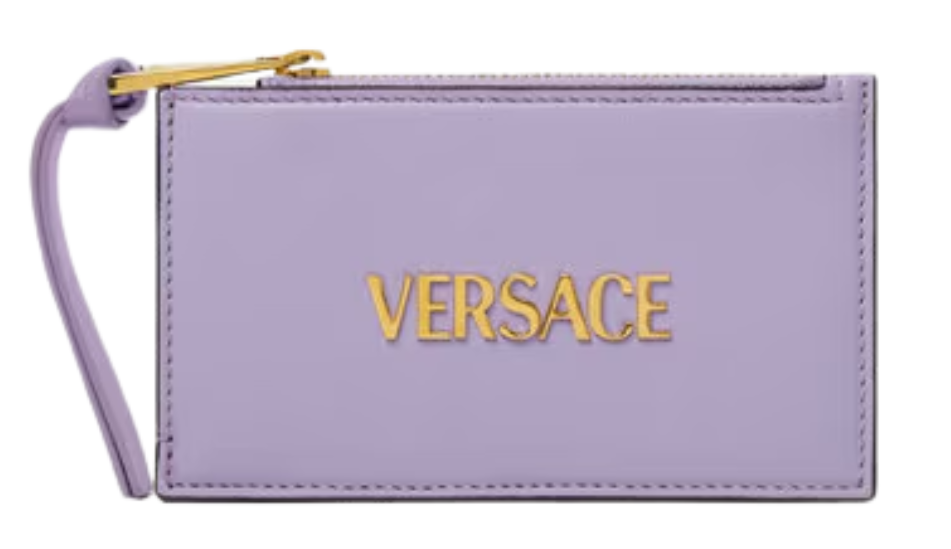 Versace Tag Zip Card Holder