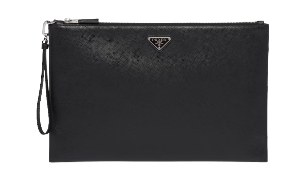 Saffiano Leather Pouch
