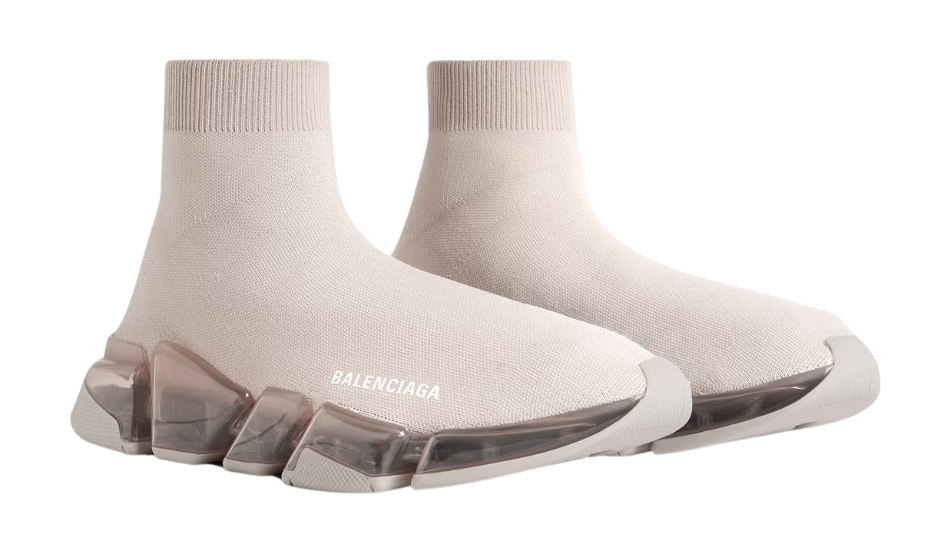 Women's Speed 2.0 Full Clear Sole Recycled Knit Sneaker in Light Beige