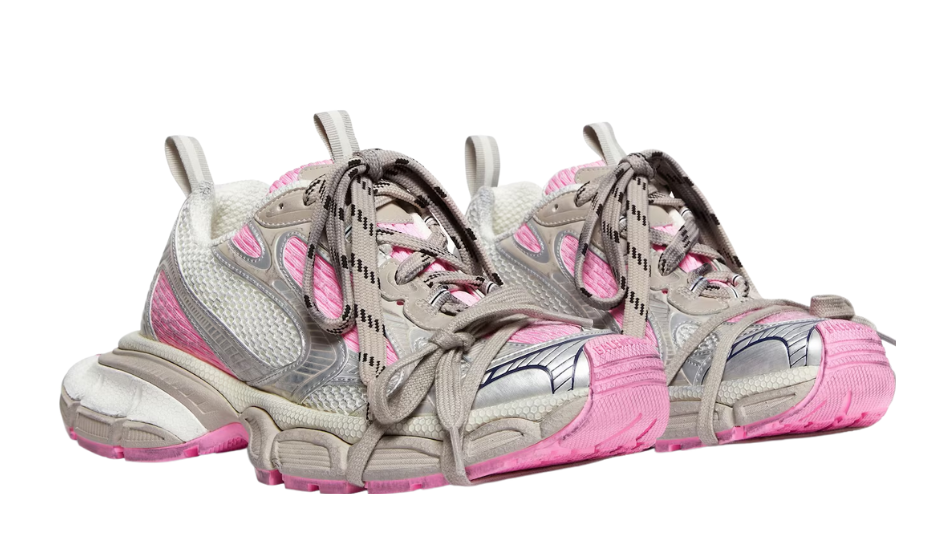 Women's 3xl Sneaker in White/grey/pink