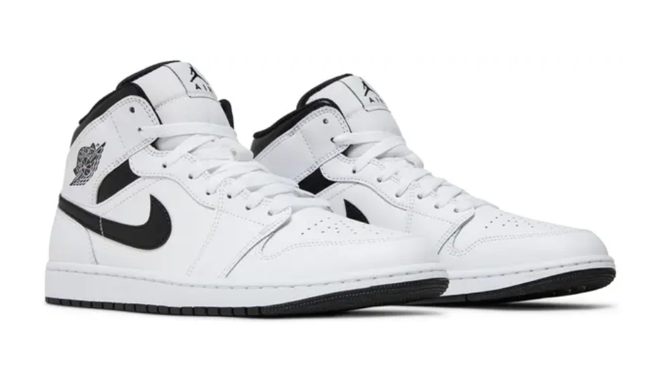 Air Jordan 1 Mid 'White Black'