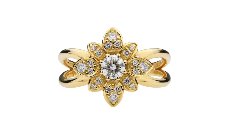 Gucci Flora 18k diamond ring