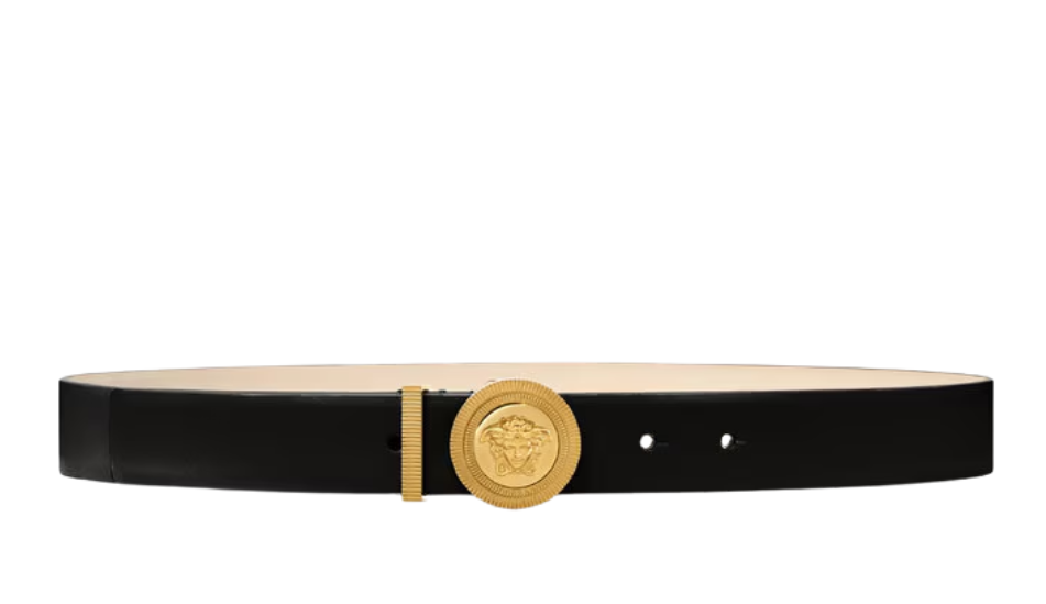 Medusa Biggie Leather Belt 3 cm