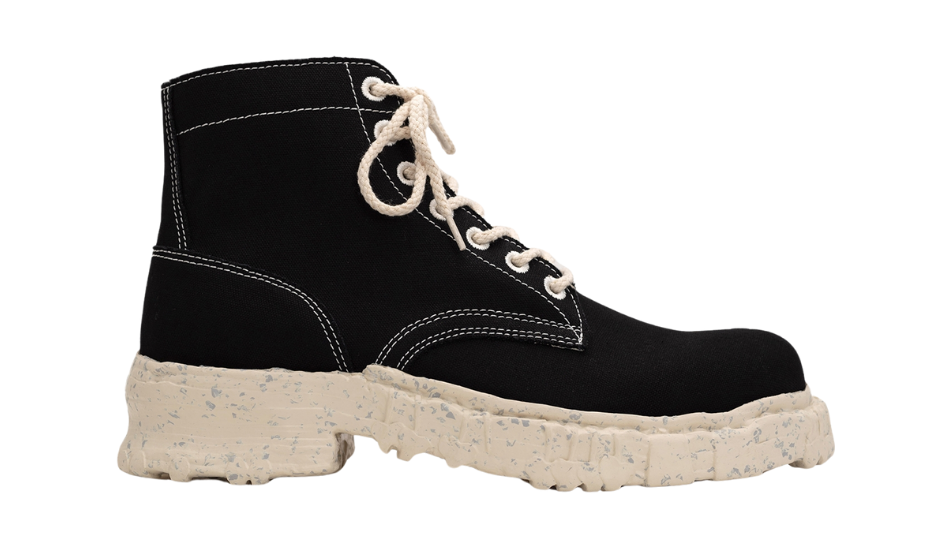 Vintage-like Sole Canvas Boots