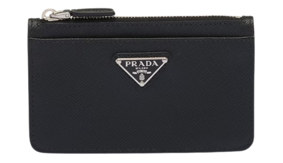 Saffiano leather card holder