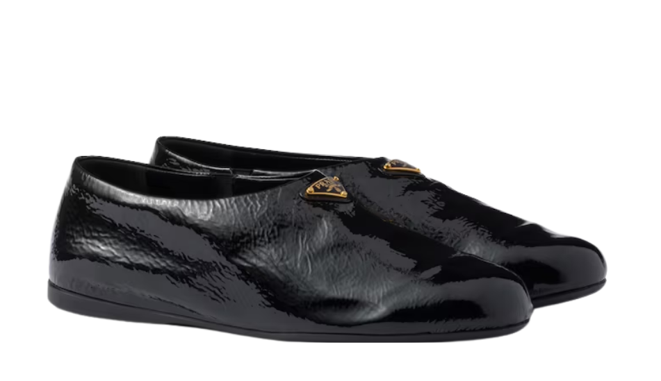 Naplak patent leather ballerinas