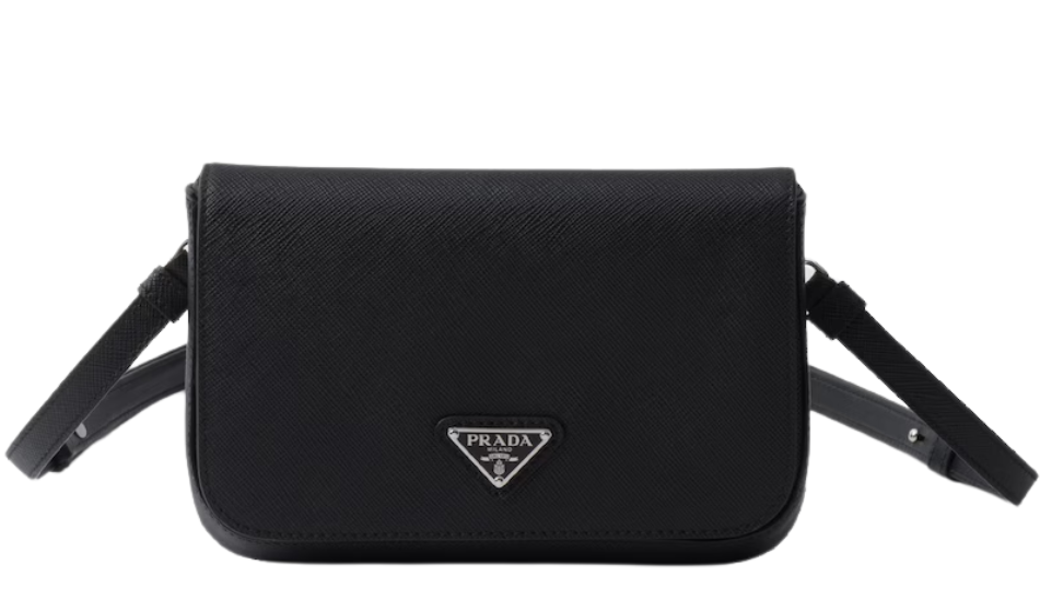 Saffiano leather shoulder bag