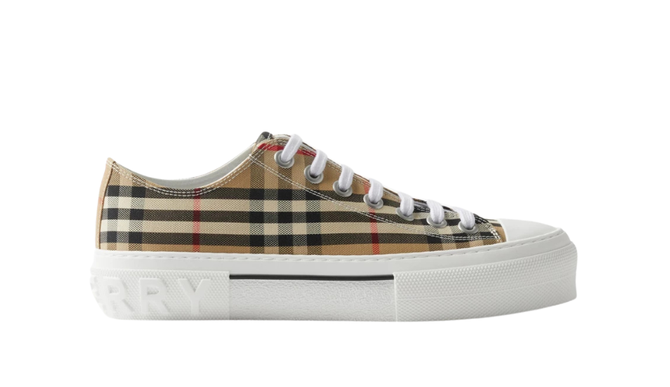 Check Cotton Sneakers