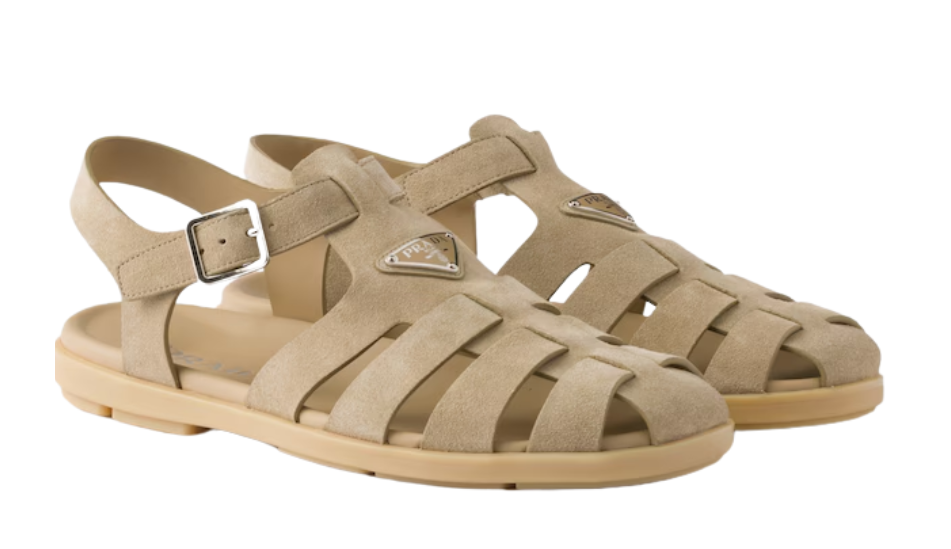 Suede fisherman sandals