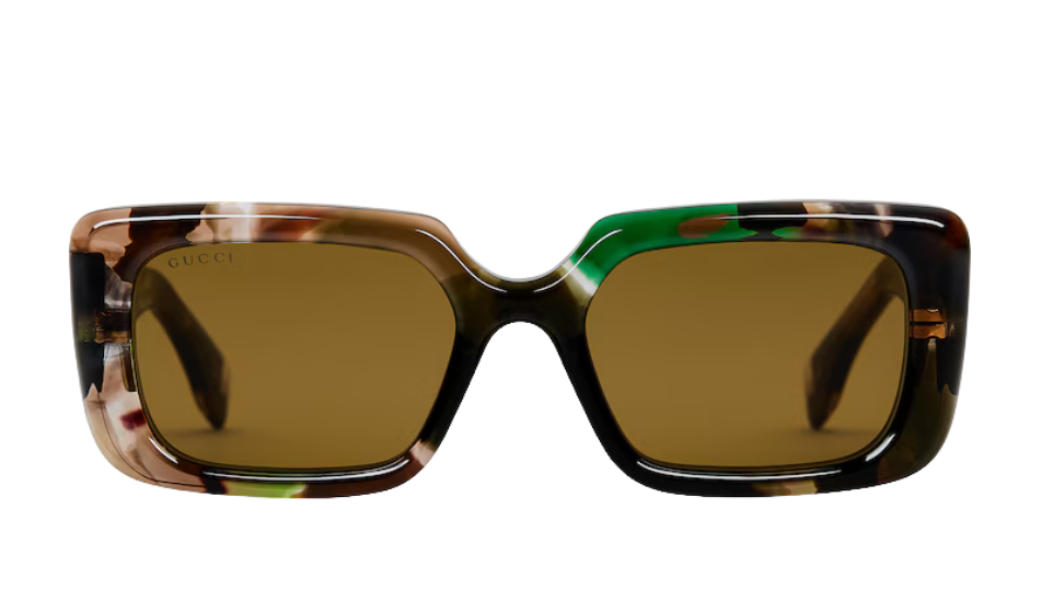 Rectangular frame sunglasses