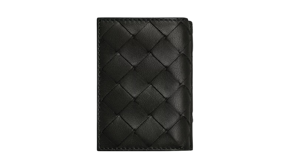 Intrecciato Tiny Tri-Fold Zip Wallet