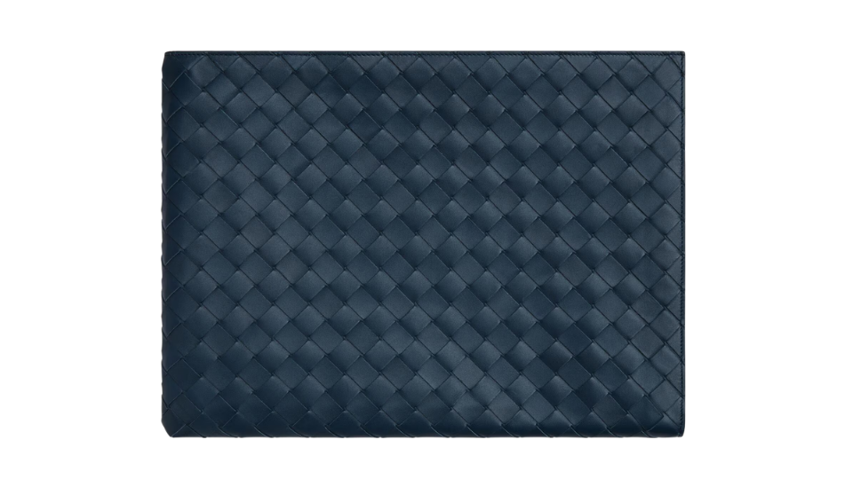 Intrecciato Half Zip Pouch