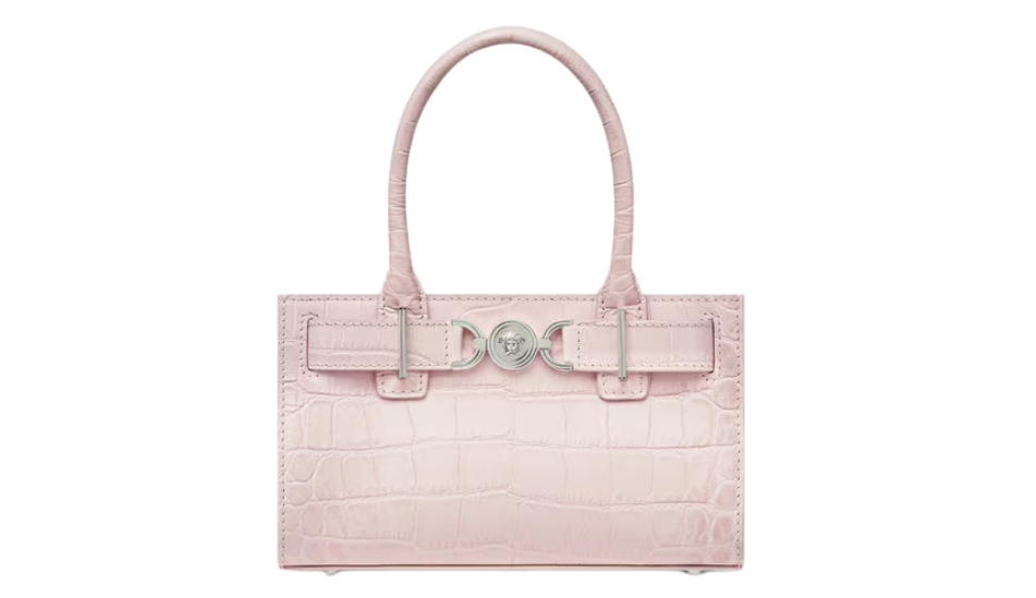 Croc-Effect Medusa '95 Small Tote Bag