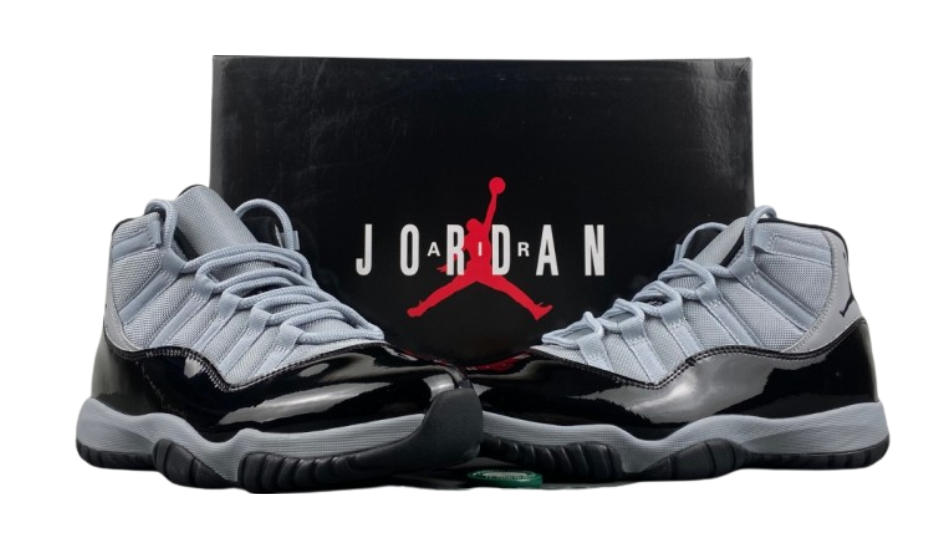 Air Jordan 11 gray and black