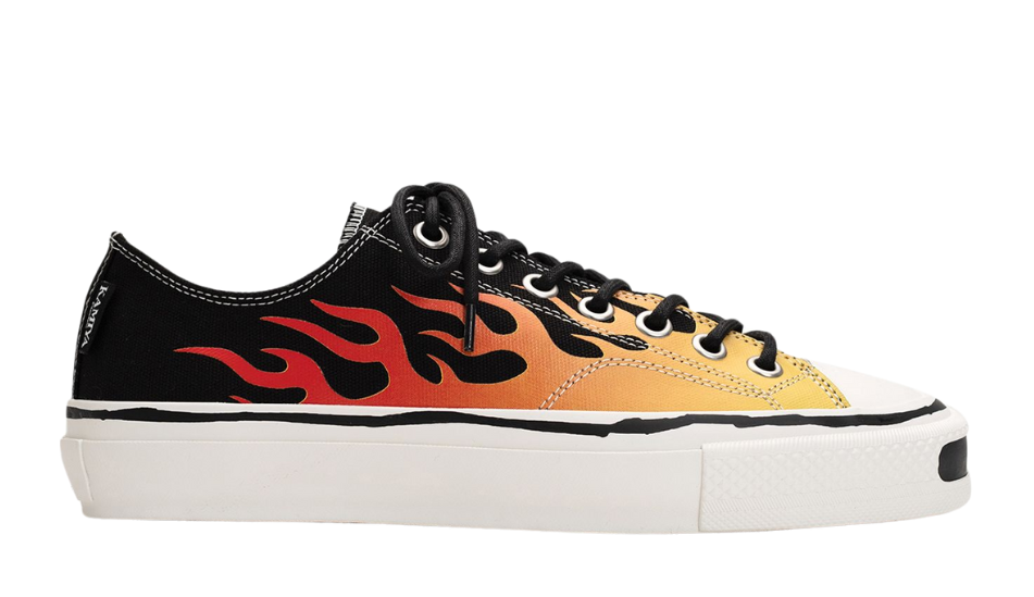 "Joey"Fire Pattern Vulcanized Sneaker