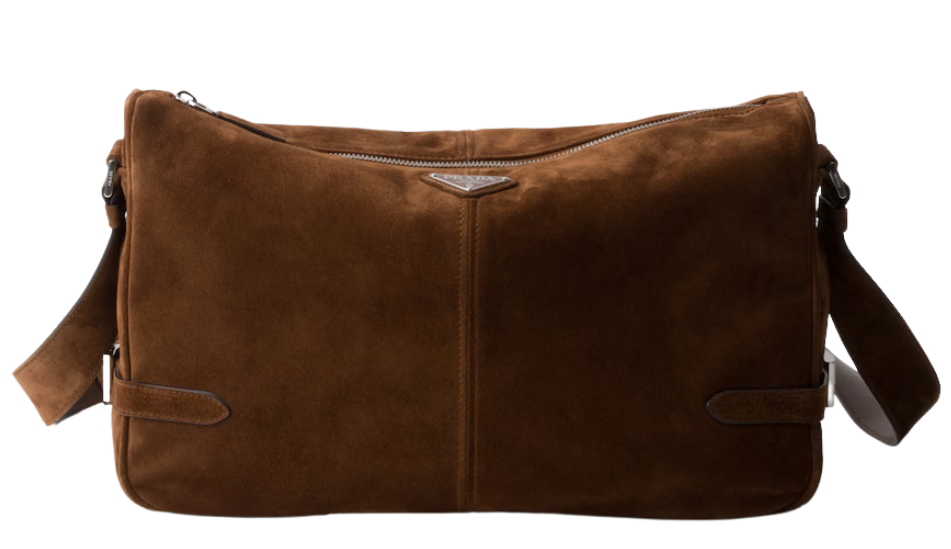 Suede shoulder bag