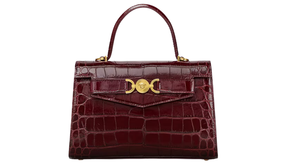 Croc-Effect Medusa '95 Handbag