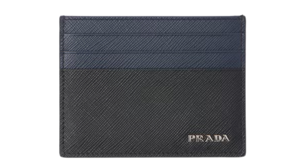Saffiano leather card holder
