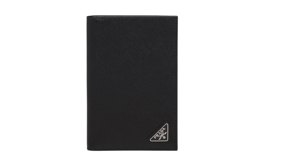 Saffiano leather passport holder