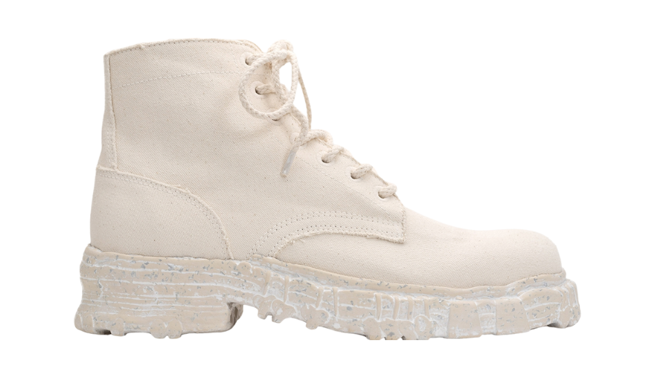 Vintage-like Sole Over-dyed Canvas Boots