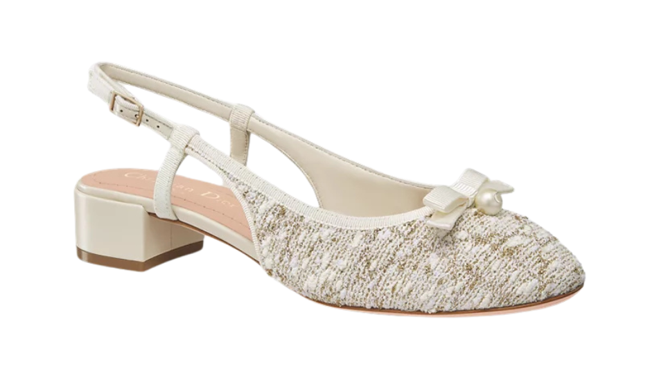 Dior Or Dior Ballet Slingback Pump