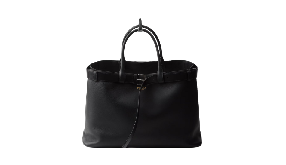 Prada Buckle leather bag with belt