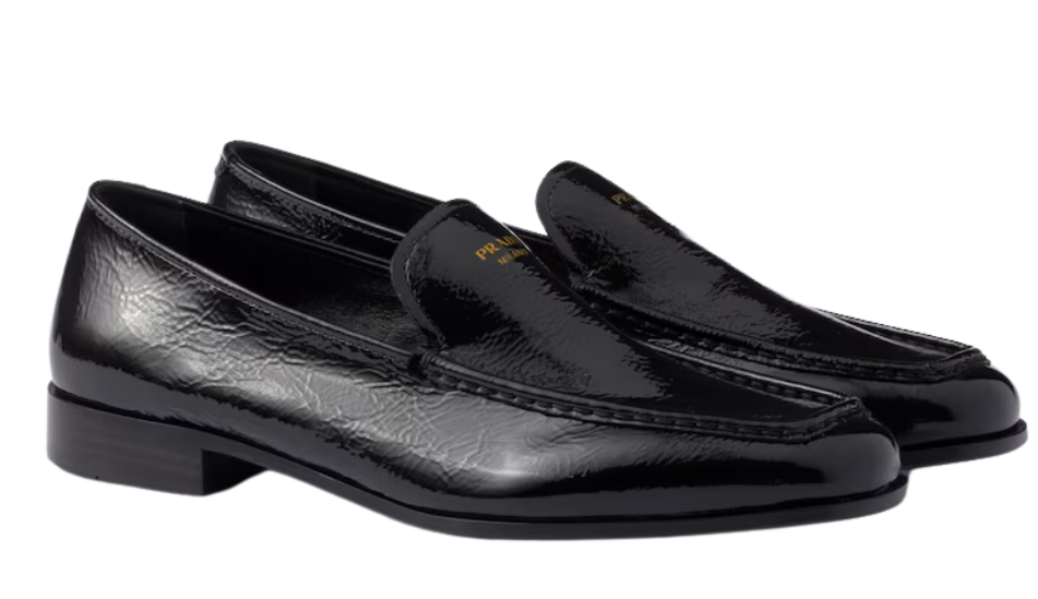 Naplak patent leather loafers