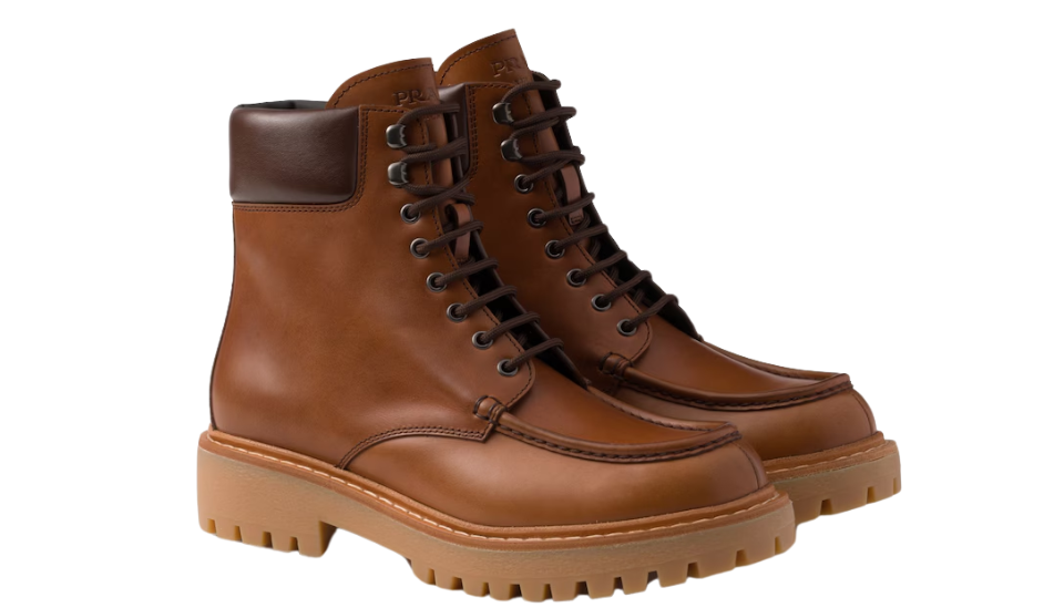 Leather work boots