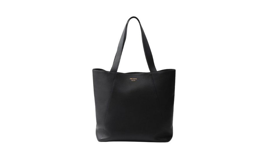 Leather tote bag