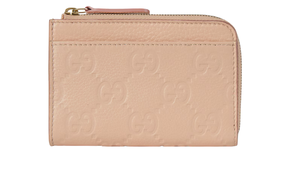 GG Emblem zip card case