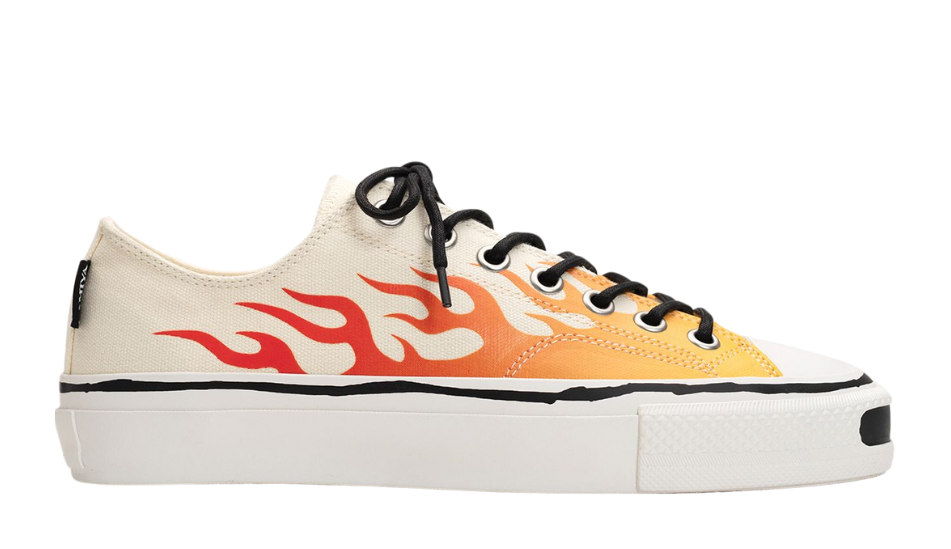 "Joey"Fire Pattern Vulcanized Sneaker