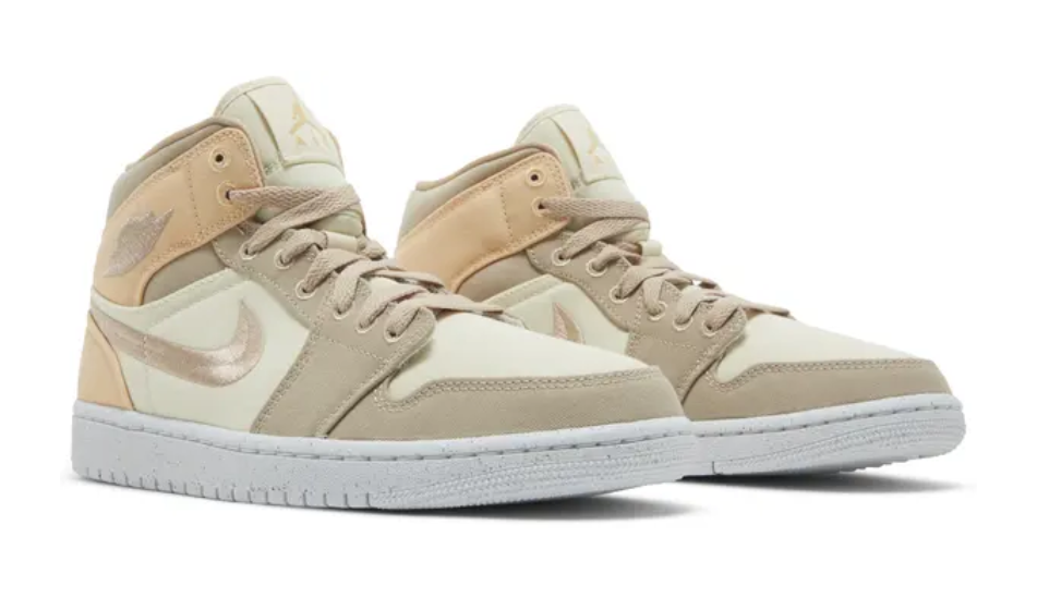 Wmns Air Jordan 1 Mid SE 'Muslin Canvas'