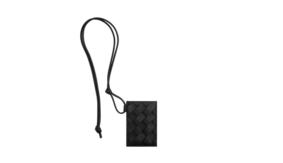 Intrecciato Badge Holder