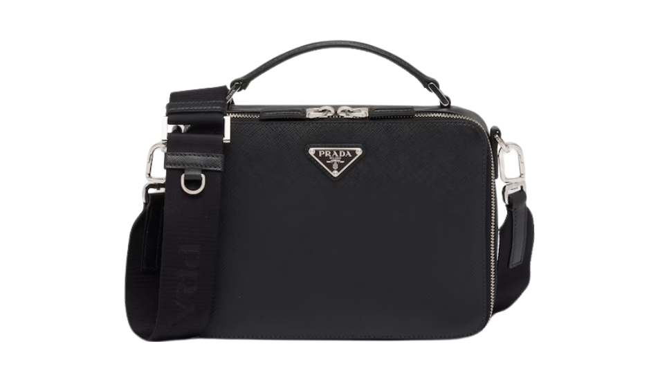 Medium Prada Brique Saffiano leather bag