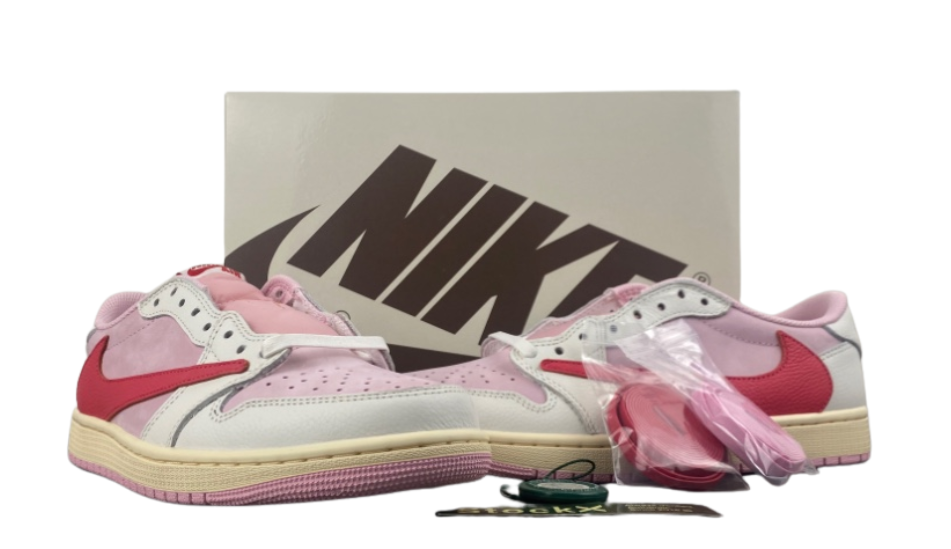 Travis Scott × AJ1 Low 'Shy Pink'