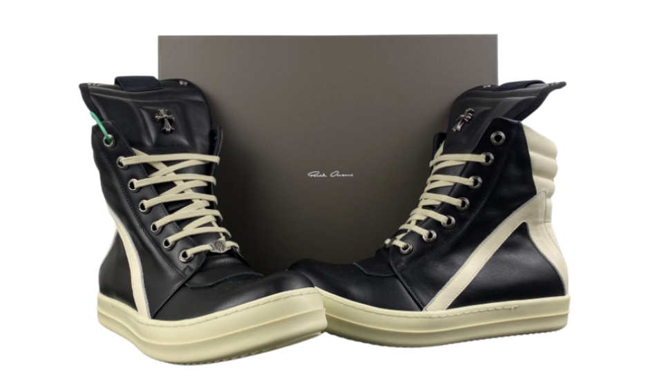Geobasket high-top leather sneakers