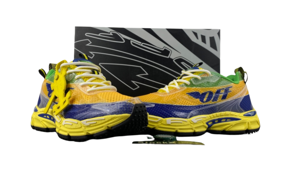 OFF-WHITE Be Right Back Formula 1 Yellow Blue