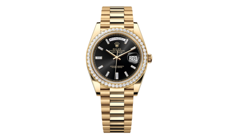 Day-Date 40  Oyster, 40 mm, yellow gold and diamonds