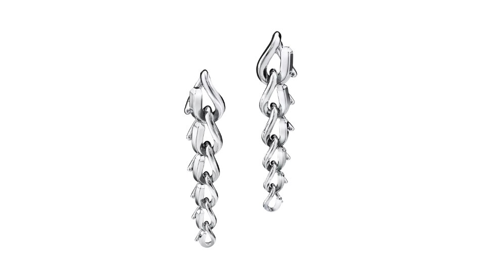 Tiffany Forge Drop Link Earrings