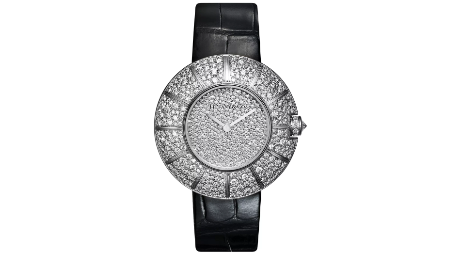 Tiffany 57 Watch in White Gold with Diamonds