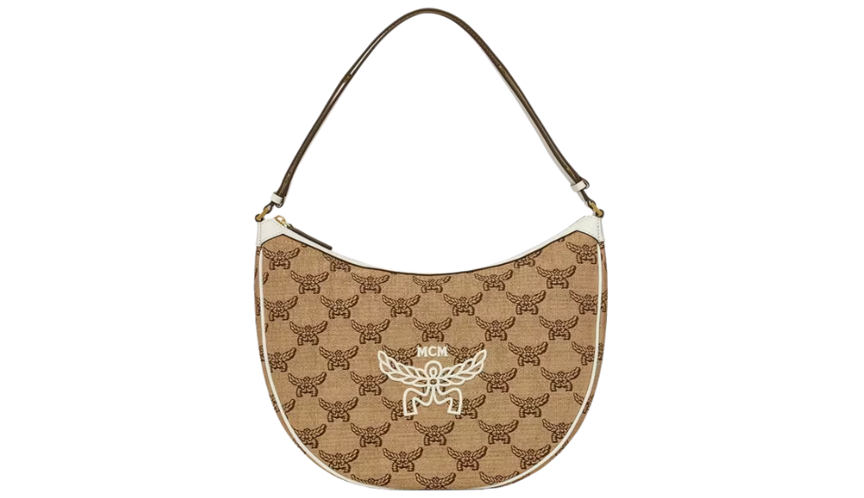 Himmel Ascending Moon Hobo in Lauretos Raffia Jacquard