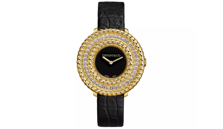 Tiffany Rope Watch in Yellow Gold with Diamonds