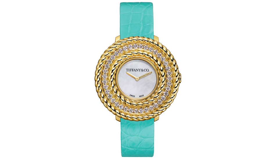 Tiffany Rope Watch in Yellow Gold with Diamonds