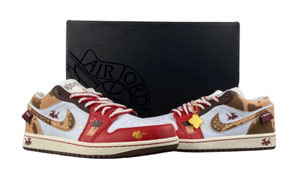 Air Jordan 1 Low SE CNY Year of the Horse Red and Gold