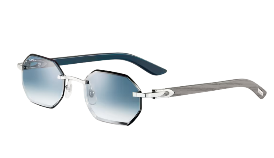 Sunglasses with Elongated C de Cartier motif