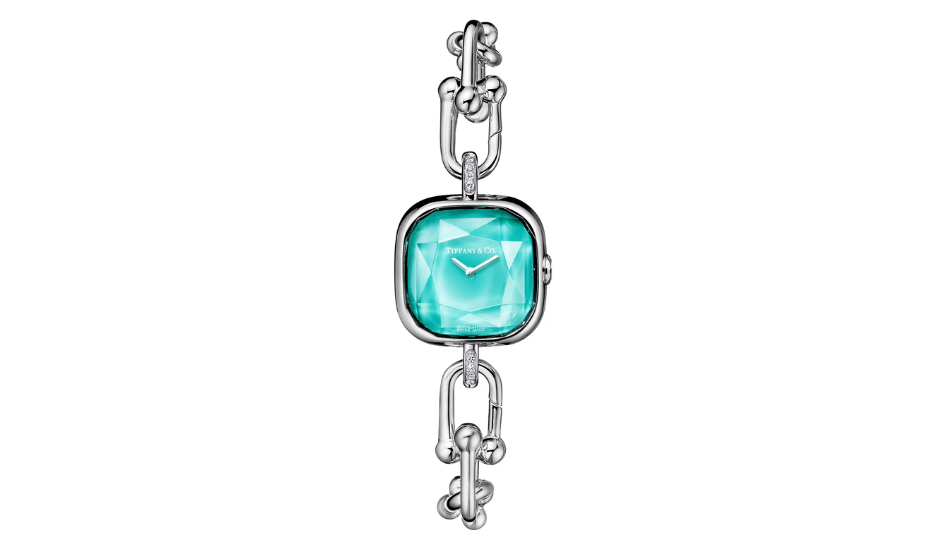 Tiffany HardWear Watch  with Diamonds and White Mother-of-pearl