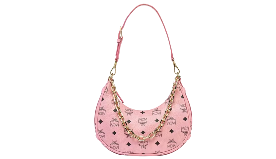 Aren Crescent Hobo Bag in Visetos